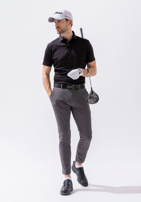 ベルト ゴルフ 合わせやすいシックカラー ブラックグレー 通販