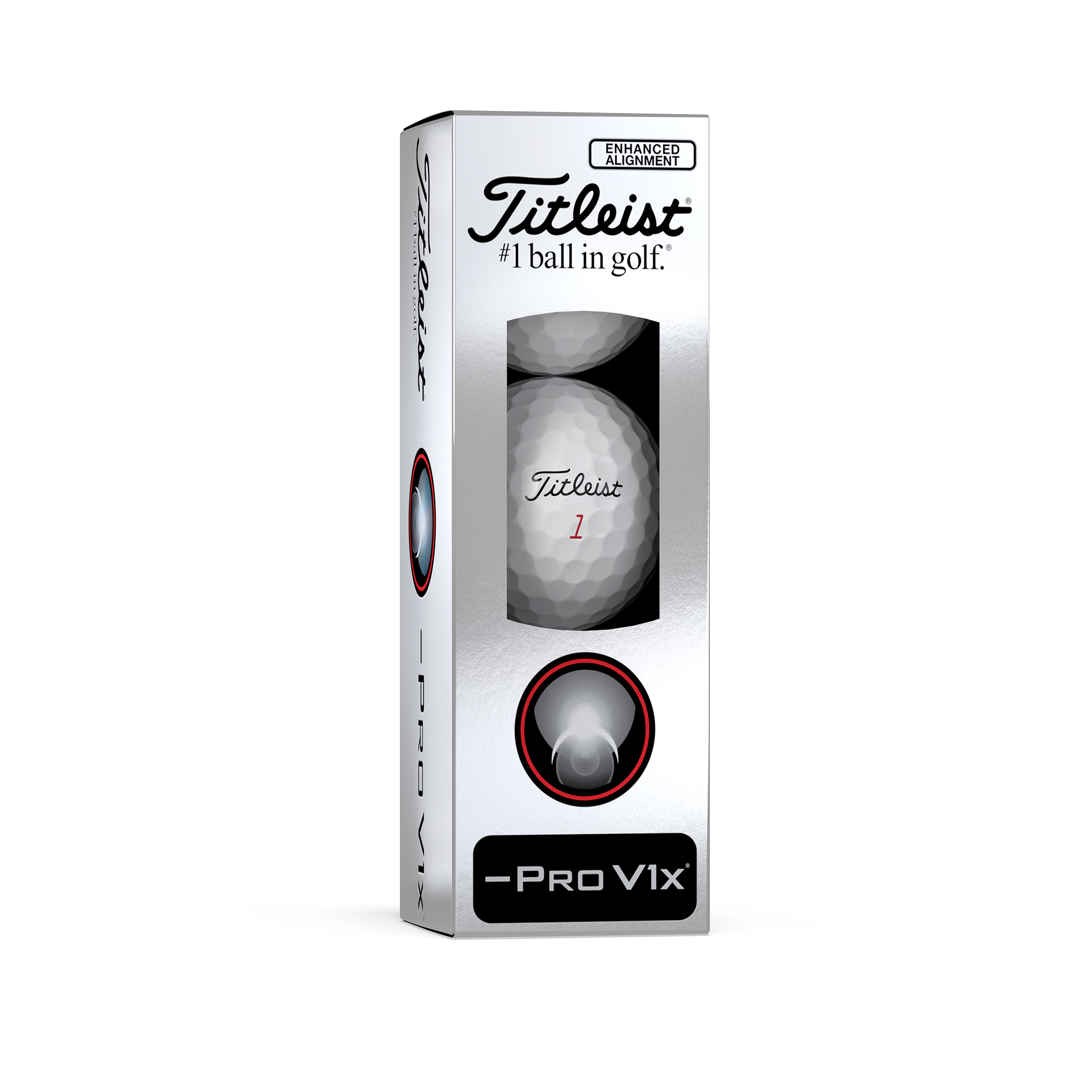Titleist Pro V1x Left Dash AIM Enhanced Golf Balls | Titleist
