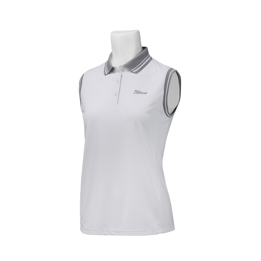 ウィメンズ ハイゲージカノコ ノースリーブ ポロシャツ