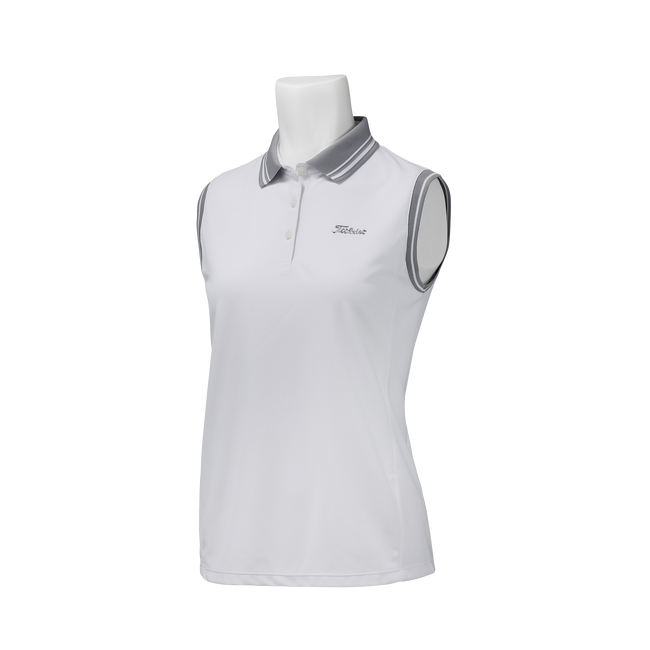 ウィメンズ ハイゲージカノコ ノースリーブ ポロシャツ