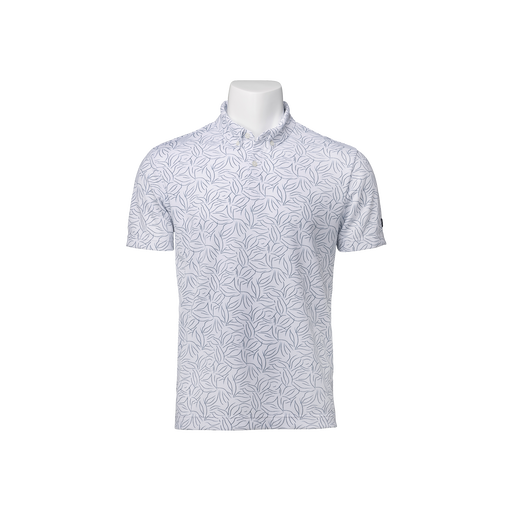 ホールメッシュ ボタニカルプリント シャツ