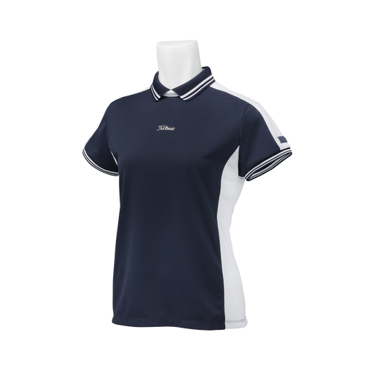 ウィメンズ バイカラー プルオーバー ポロシャツ