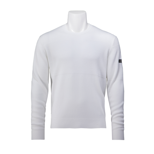 リブクルーネック ニット