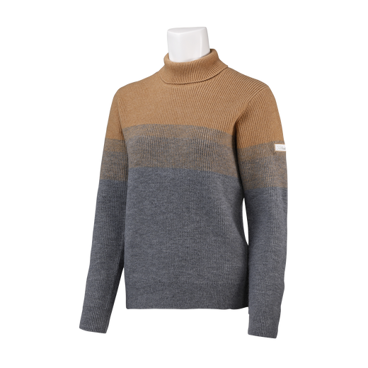 ウィメンズ　グラデーションボーダーハイネックニット