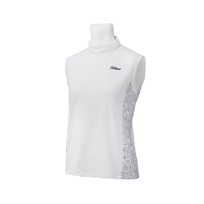 ウィメンズ ノースリーブ モックシャツ ボレロ付き