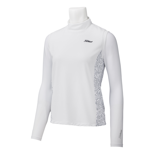 ウィメンズ ノースリーブ モックシャツ ボレロ付き