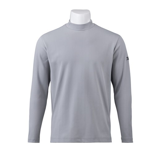 ヘリンボーンジャカード モックシャツ