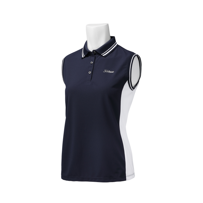 ウィメンズ ハイゲージカノコ ノースリーブ ポロシャツ