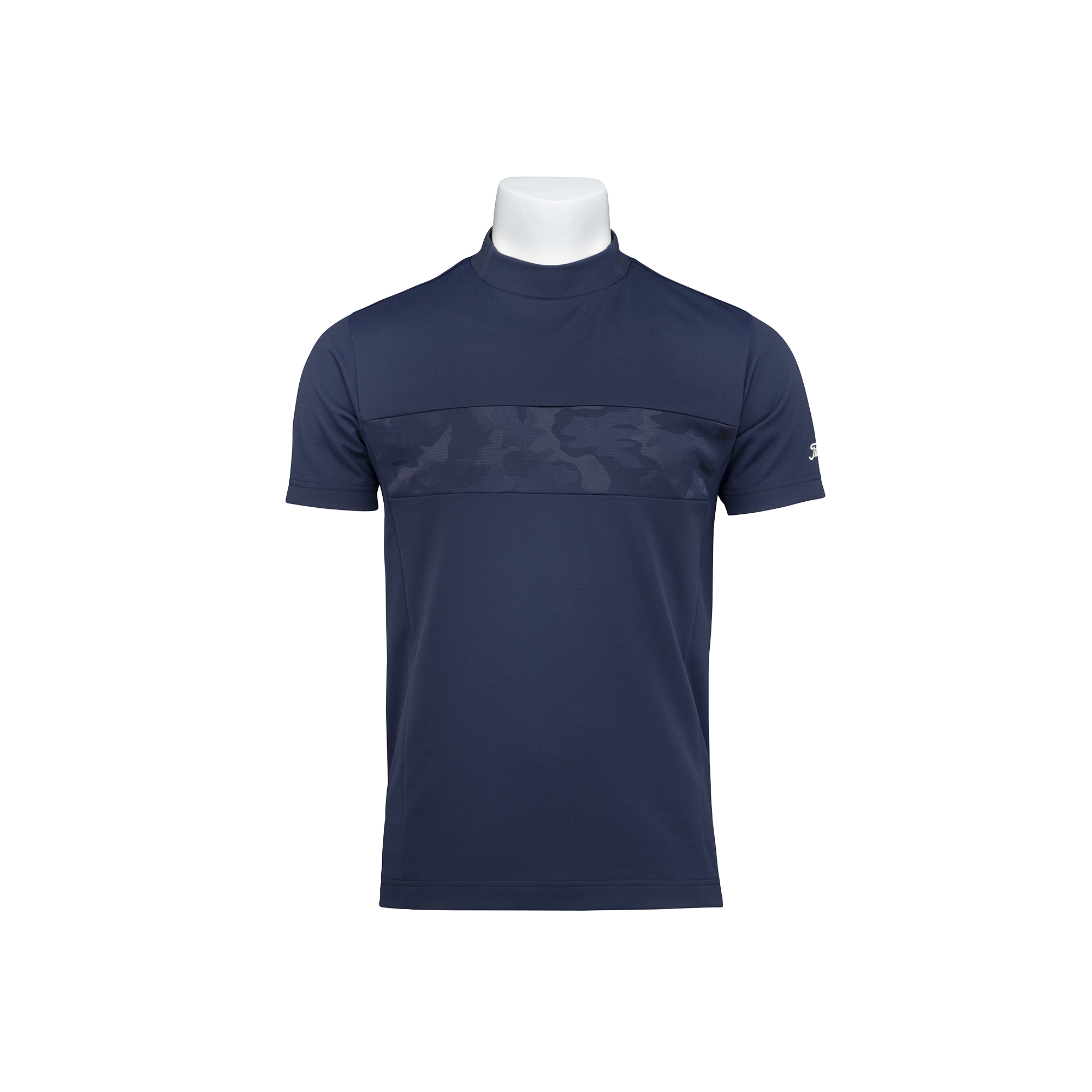 【美品】Titleist タイトリスト モックネック長袖シャツ ストレッチ 総柄 モックネック シャツ - Titleist Japan