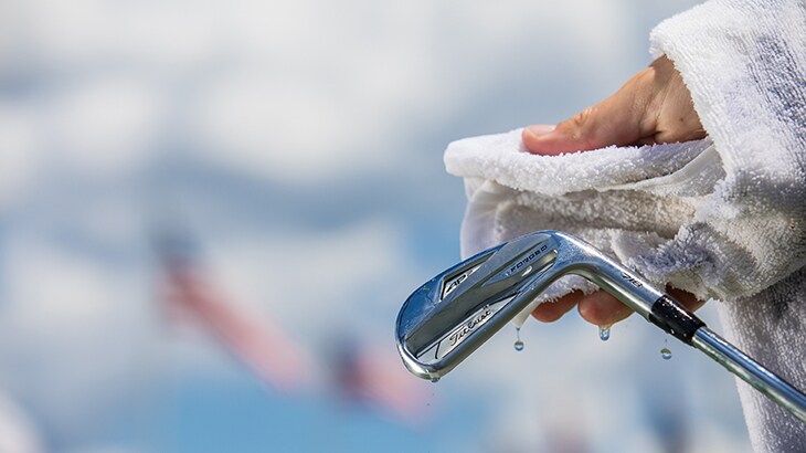 All in day's work for the prototype Titleist 7...