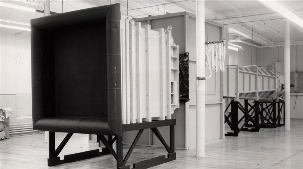 Titleist R&D wind tunnel for golf ball testing